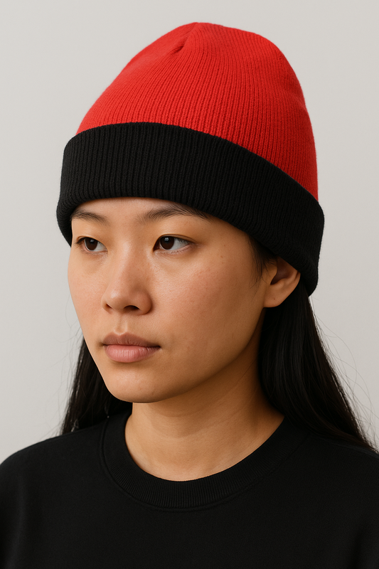 Cuffed Two Tone Beanie #6011T