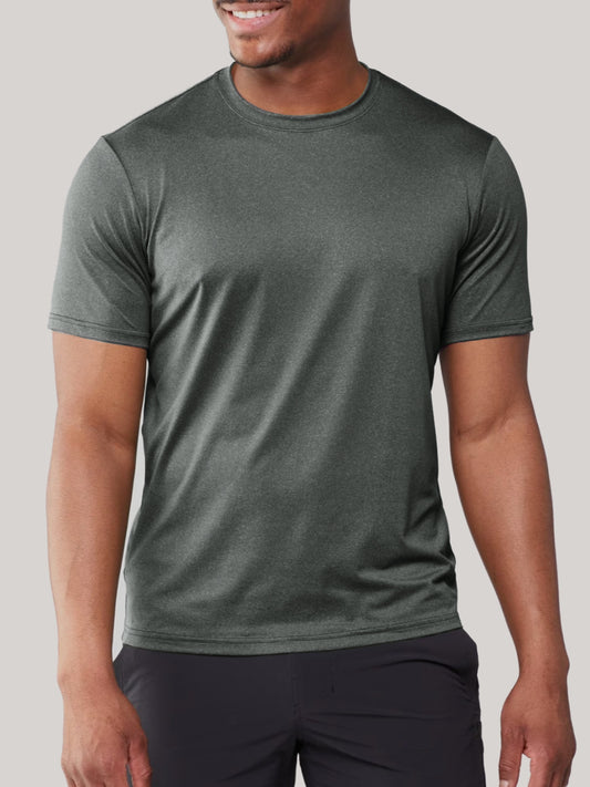 ATHLETIC DRY FAB HEATHER TEE - SINGLE UNITS- #IMT02