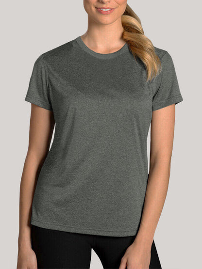 ATHLETIC DRY FAB HEATHER TEE - SINGLE UNITS- #IMT02