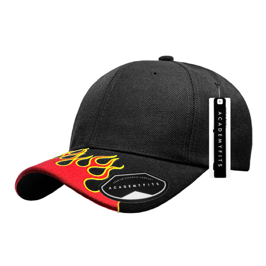 Flame Visor Baseball Cap #1041