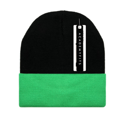 Cuffed Two Tone Beanie #6011T
