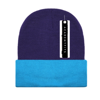 Cuffed Two Tone Beanie #6011T