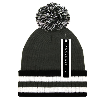 Stripe Pom Beanies #6015