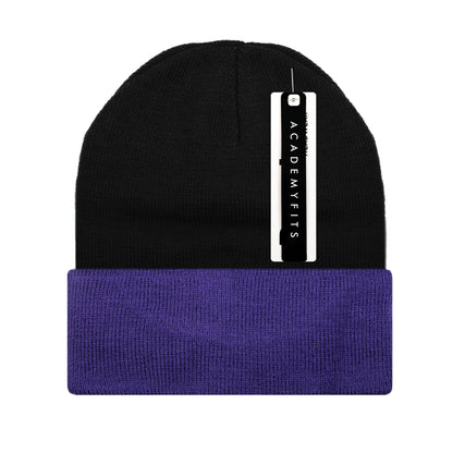 Cuffed Two Tone Beanie #6011T