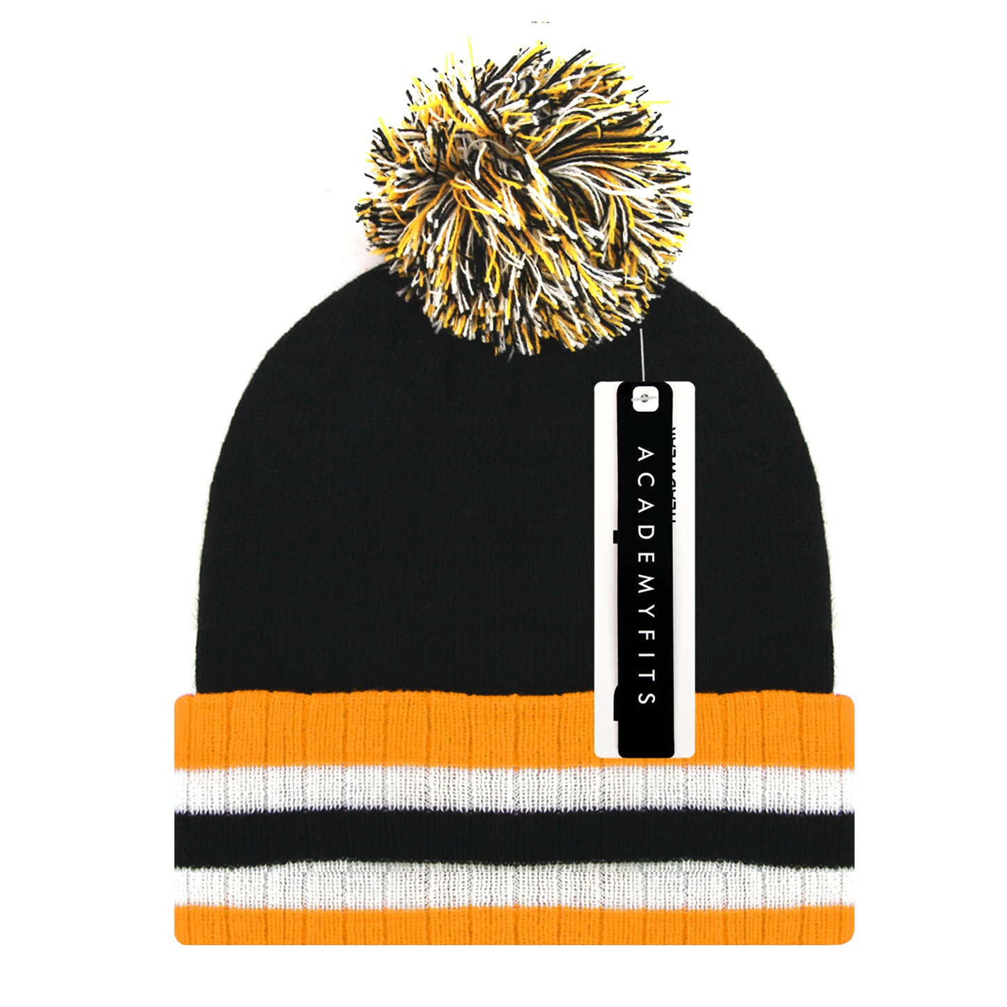 Stripe Pom Beanies #6015